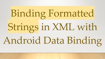 Binding Formatted Strings in XML with Android Data Binding