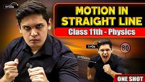 Motion In A Straight Line | Class 11th Chapter - 2 Physics | NCERT Lecture-1