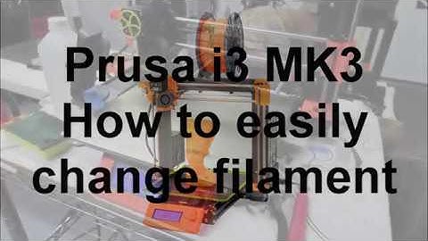 CHANGE FILAMENT ON THE PRUSA MK3 3D PRINTER