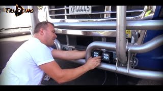 Cascadia front bright fog lights install part2 mounting lights