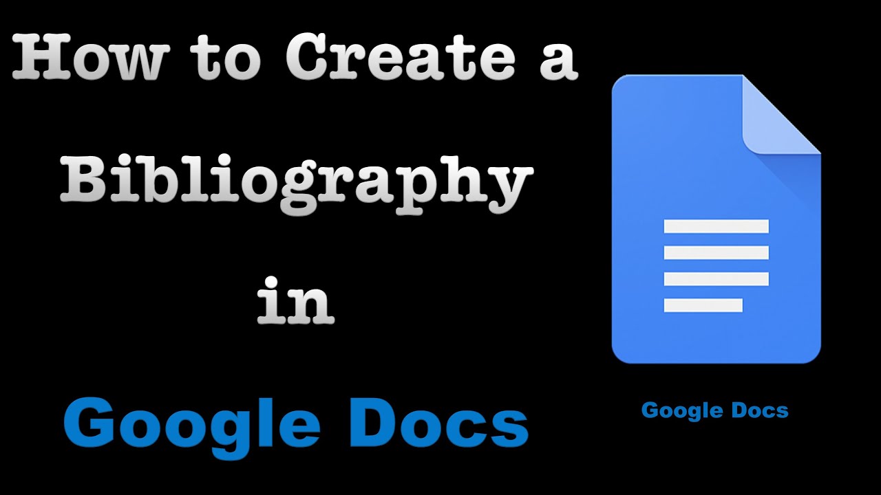 how to bibliography google docs