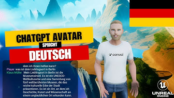 ChatGPT Avatar spricht Deutsch | Convai in German | AI avatar in Unreal Engine