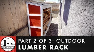 DIY Outdoor Lumber Rack for Tight Spaces, Part 2