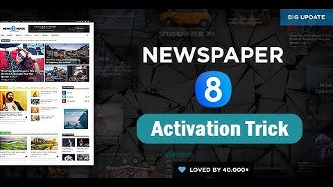 NewsPaper 8 WordPress Theme Free Activation Tutorial | Live Demo