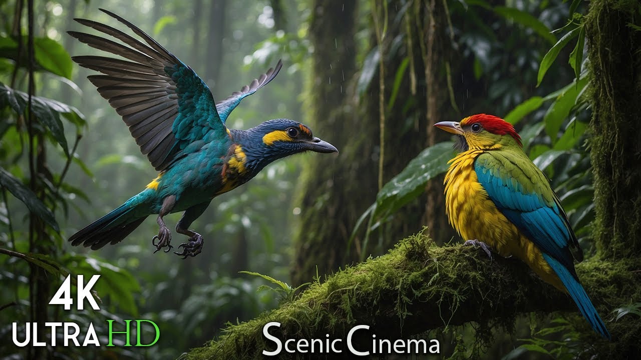 Birds of the Wilderness: Jungle Singers - Scenic Birds Cinema 4K With Nature & Birds Sounds