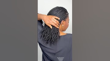 Tiny two-strand twists on 4C hair