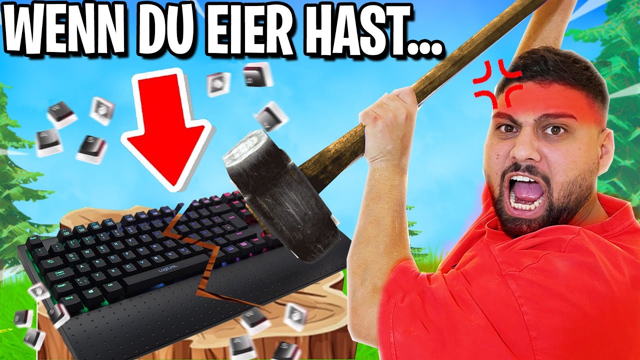 WENN DU EIER HAST... ZERSTÖR 1000€ TASTATUR!