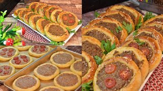فطائر اللحمه بالطحينه(الراشي) بعجينه قطنيه لكافة انواع المعجنات.Meat with Tahini Pies
