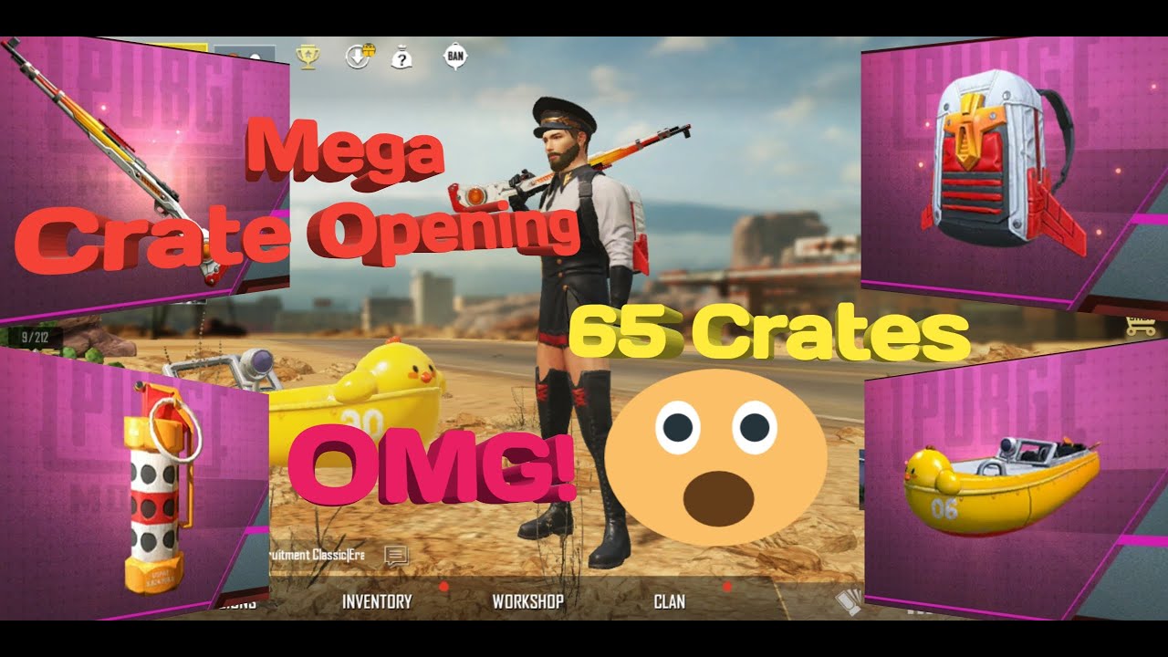 0 UC 😲 Mega Crate Opening | Achievement Complete + Dismantling More than 20 Items | PUBG MOBILE | GM