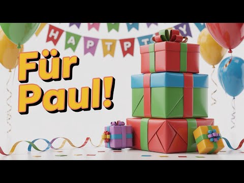 Geburtstagslied Deutsch für Paul 🎂 Kinderlied zum Mitsingen
