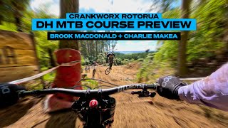 Gopro: Crankworx Rotorua Dh Course Preview With Brook Macdonald And Charlie Makea