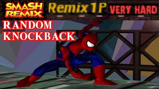 Smash Remix - Classic Mode Remix 1P Random Knockback with BETA Spider-Man