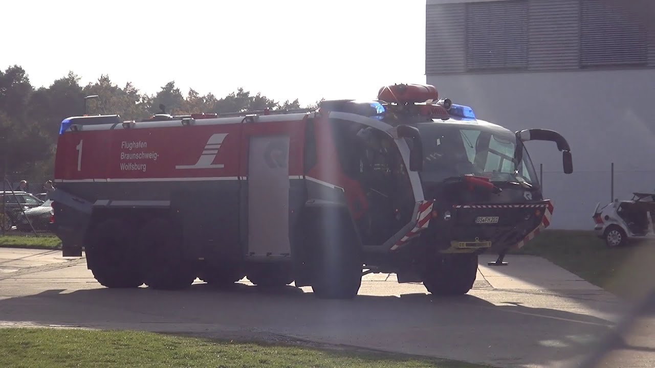 [Wail-Horn | Flughafenfeuerwehr] FLF-1 + FLF-2 Werkfeuerwehr Flughafen Braunschweig/Wolfsburg