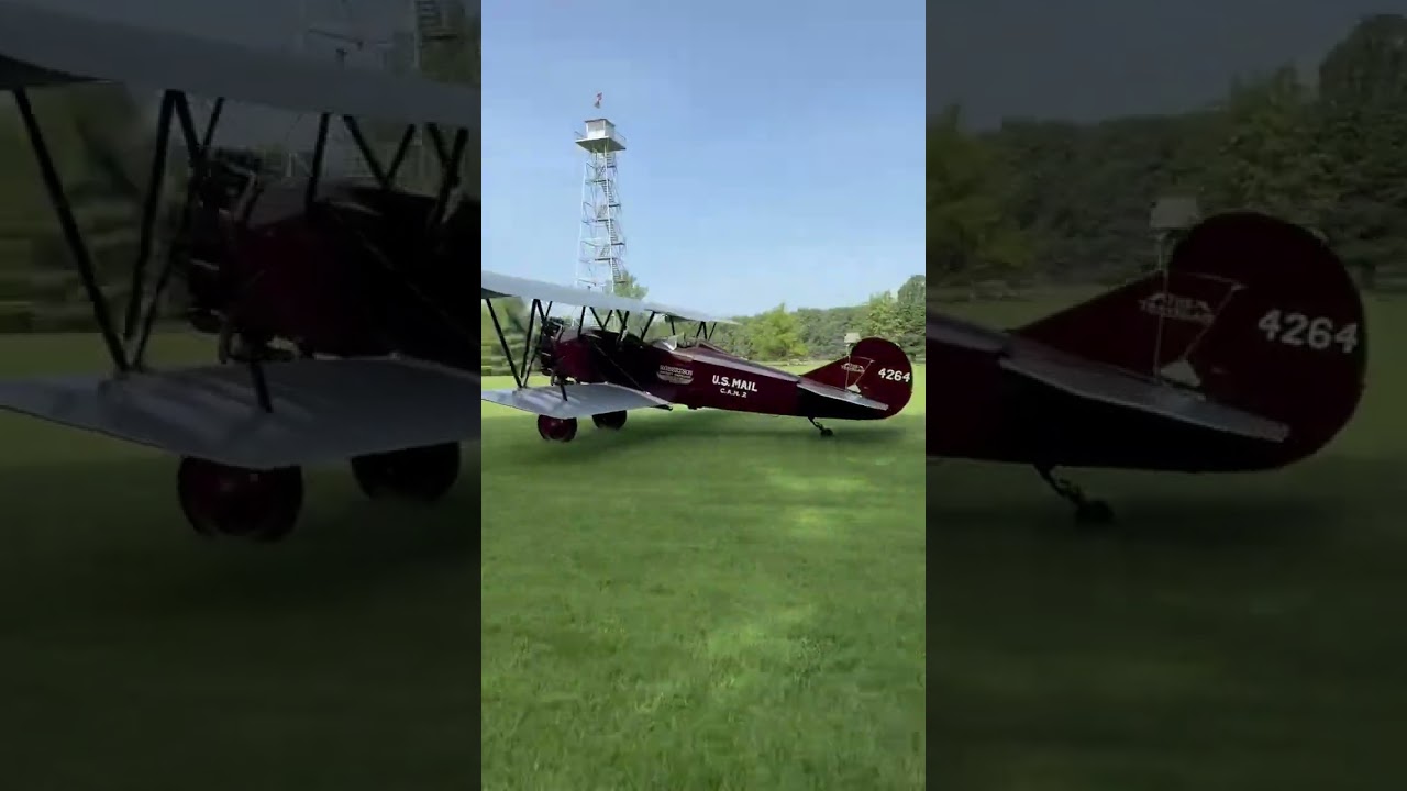 1928 TravelAir 4000 First takeoff