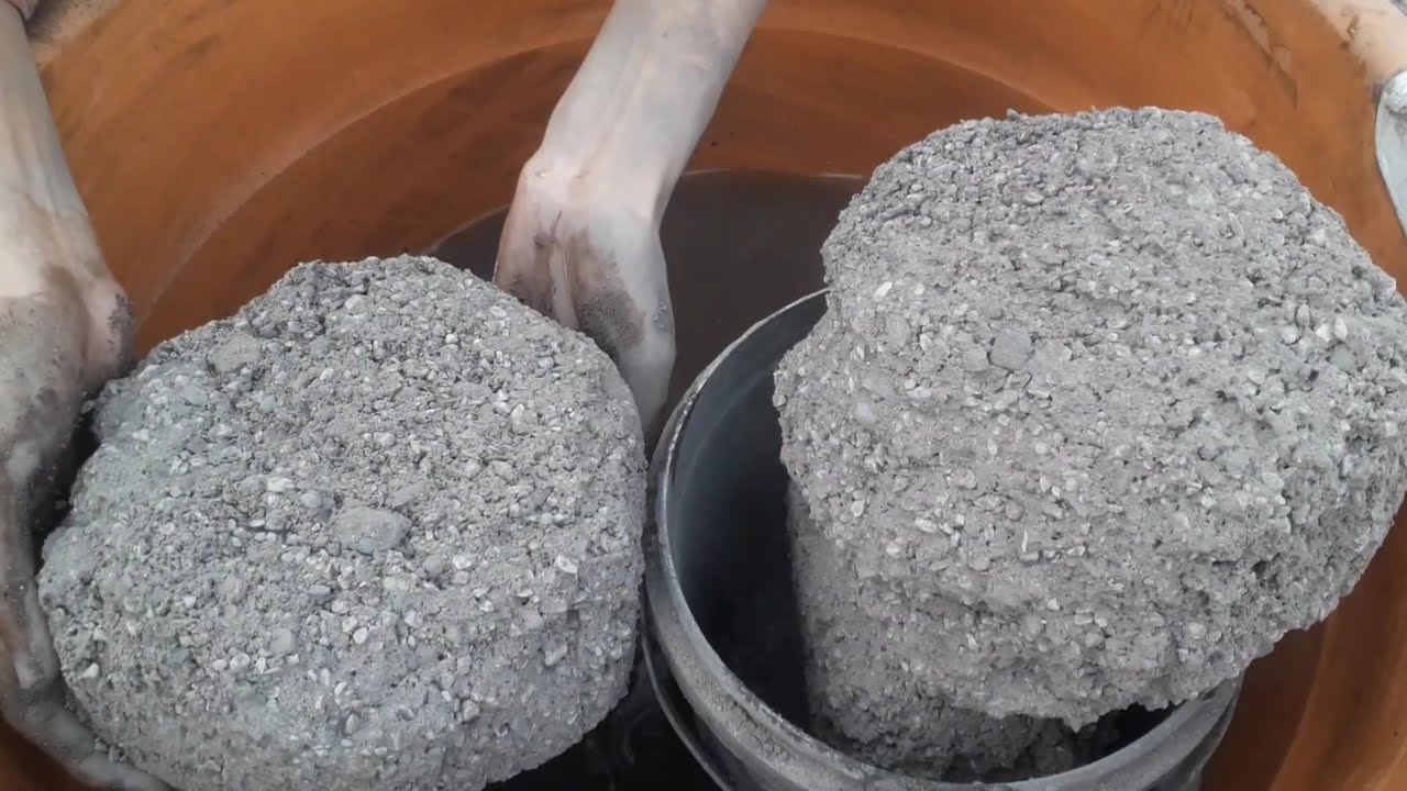 New  💯📸⏳white grainy  bowl shapes in bucket water+dry foamy sheet satisfying relaxing crumbling💦☑️