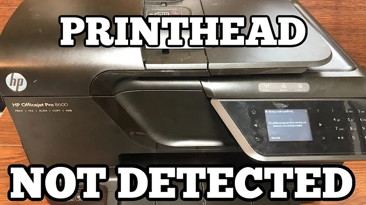 HP OfficeJet Pro Printhead Missing or Not Detected
