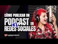 Cómo publicar un podcast en Facebook y Youtube - Podcast en vídeo con barras y ondas de sonido