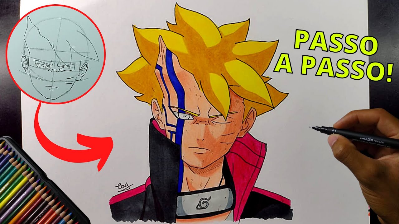 Como Desenhar BORUTO Otsutsuki