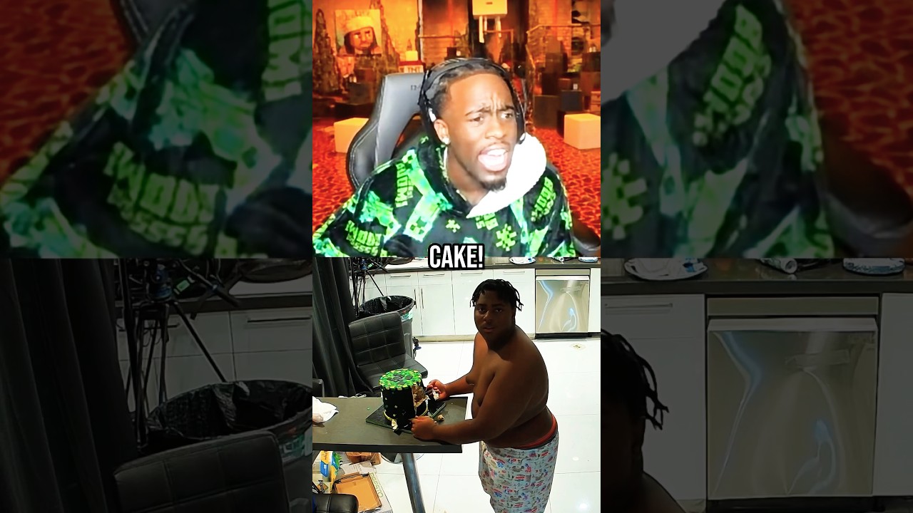 Kai Cenat Reacts To Jamal Eating His Cake! 💀😭