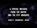 Ask the Mayor and Manager | Covid-19 Q&amp;A May 14, 2020