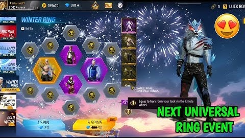 🤯Winter Universal Ring Event Free Fire🤩💥| Next Universal Ring Event Free Fire🔥| FF New Event Tamil 