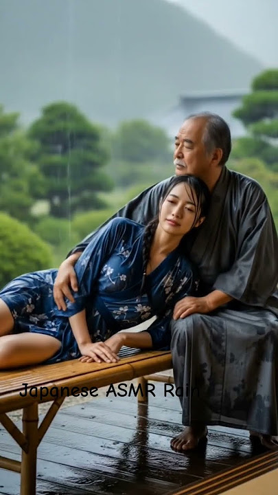 Japanese ASMR Rain | Peaceful Massage Ambience in Bamboo House 🇯🇵🌧️ #shorts