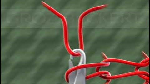 Knitting Machine Animation Stitch or Loop Formation