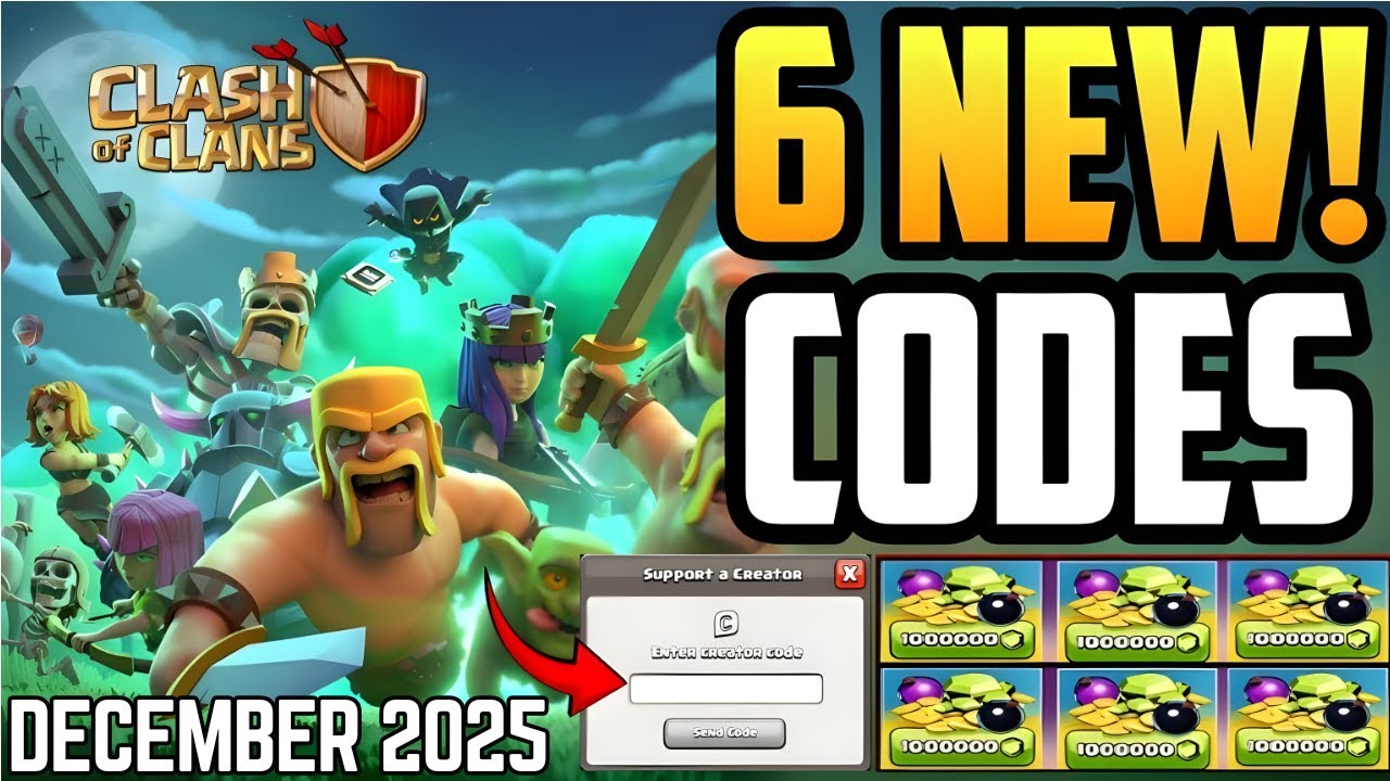 ️НОВЫЕ ЗИМНИЕ КОДЫ* ​​КОДЫ ДЛЯ CLASH OF CLANS 2025 - КОДЫ ДЛЯ CLASH OF CLANS 2025 - КОДЫ ДЛЯ CLAS...