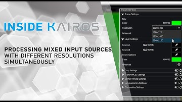 Processing mixed input sources with different resolutions simultaneously I INSIDE KAIROS