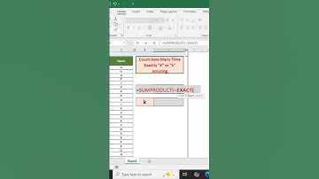 How to Use SUMPRODUCT with EXACT in Excel #excel #shorts #shortsviral #sumproduct  #exceltips