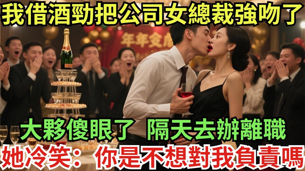 我借著酒勁把公司冷豔女總裁強吻了，大夥傻眼了，隔天去辦離職，她冷笑：申請駁回！你是不想對我負責嗎#真實故事#案件#奇聞#故事#奇聞觀察室#奇聞#真相#奇聞軼事#談笑娛生