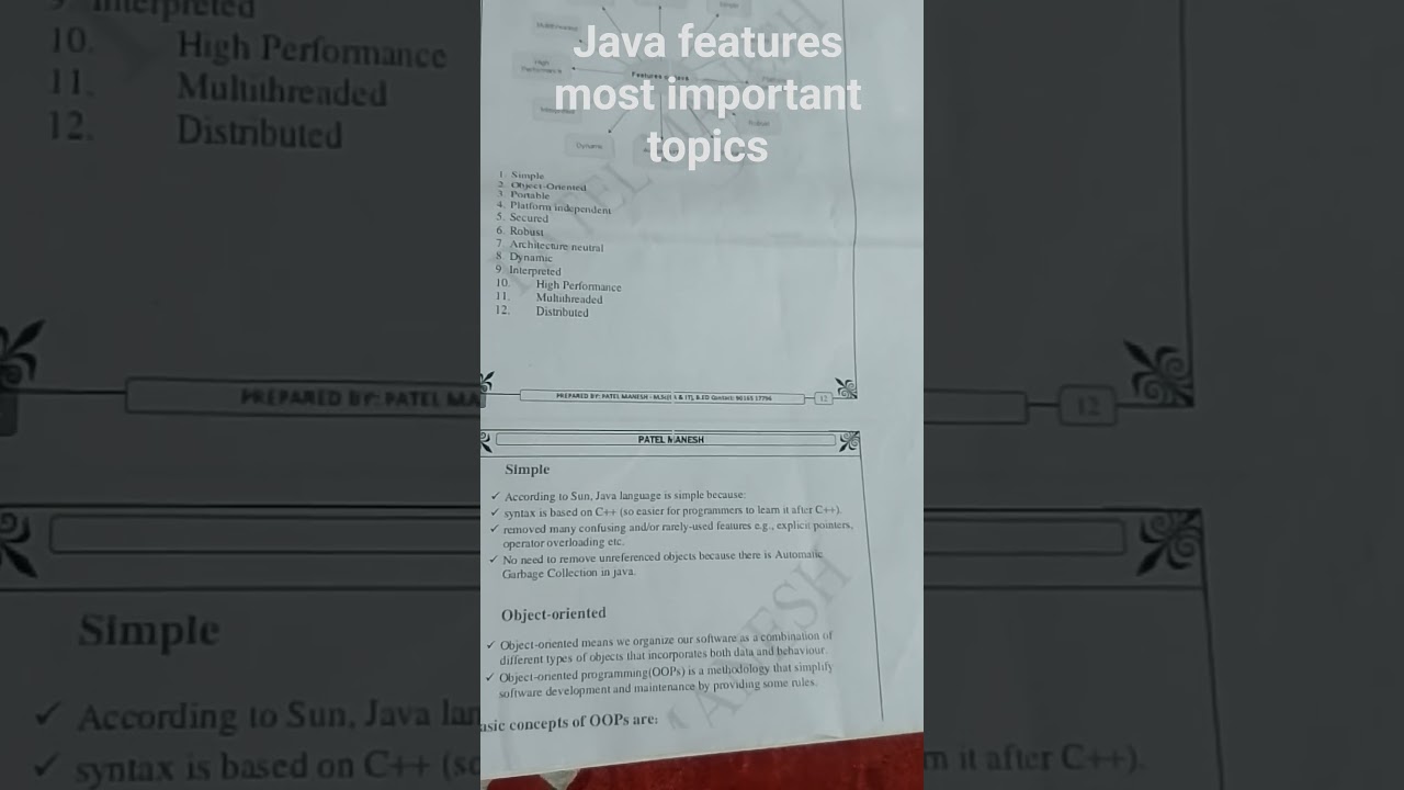 java features most important topics so Read this topic and support my channel thanks