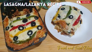 Lasagna\/Lazanya recipe | Quick and easy lasagna recipe by @travelandfoodblog1313