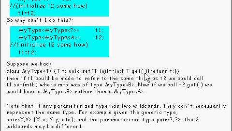 Java Tutorial 24.24: Generic types and Wildcard types