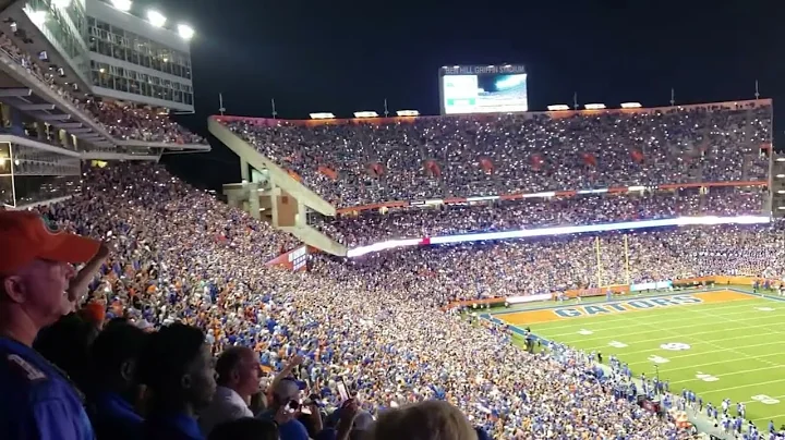 Florida gators 'I won't back down' Tom Petty tribute in a sold out game Swamp Gainesville 💙🧡
