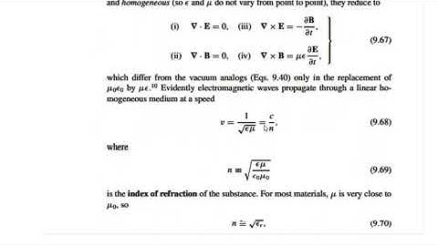 Electromagnetic Waves in Matter