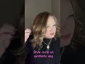 Curled my wig with Envy 3-1 styler