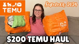 HUGE $200 TEMU HAUL | Summer 2024 finds!!