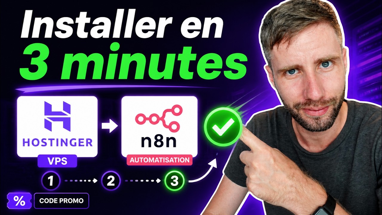 Comment installer n8n sur un VPS (avec Hostinger + code promo) - YouTube
