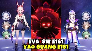 Silver Wolf lv.999 & Evanescia E1S1 x Yao Guang E1S1 vs New Boss AA | HSR 4.2