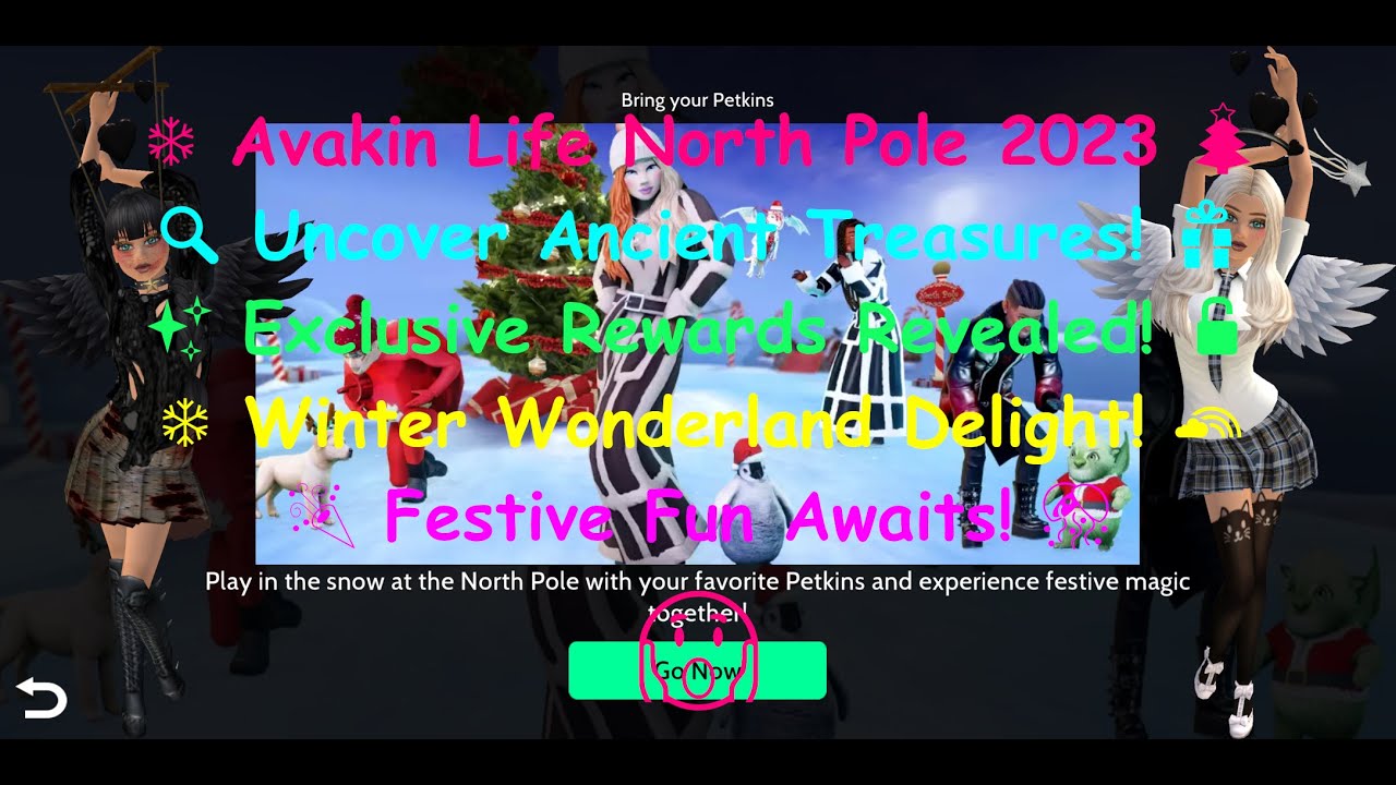 🎄 Avakin Life North Pole 2023 Event ❄️ Exclusive Rewards, Ancient Treasures and Winter Wonderland 🎁✨