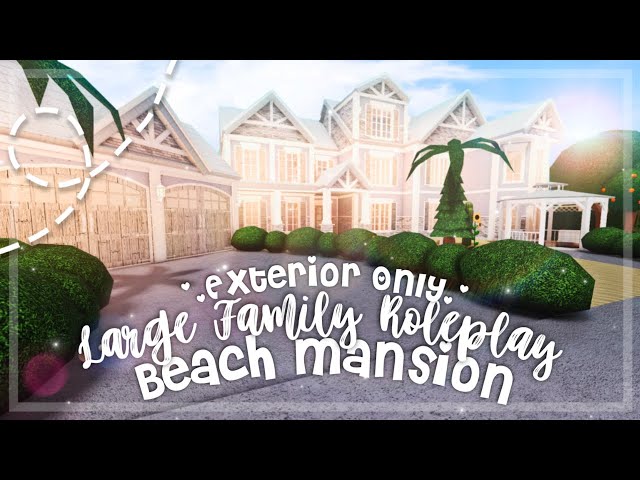 Summer Family Mansion (211K), Exterior, Welcome to Bloxburg, Speedbuild