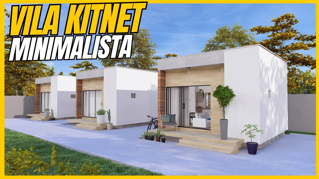 DESIGNER MINIMALISTA DE KITNET | Kitnet pequena e moderna