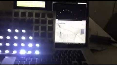 Interactive LED matrix with Music ( Arduino + Grasshopper + Modified Firefly)