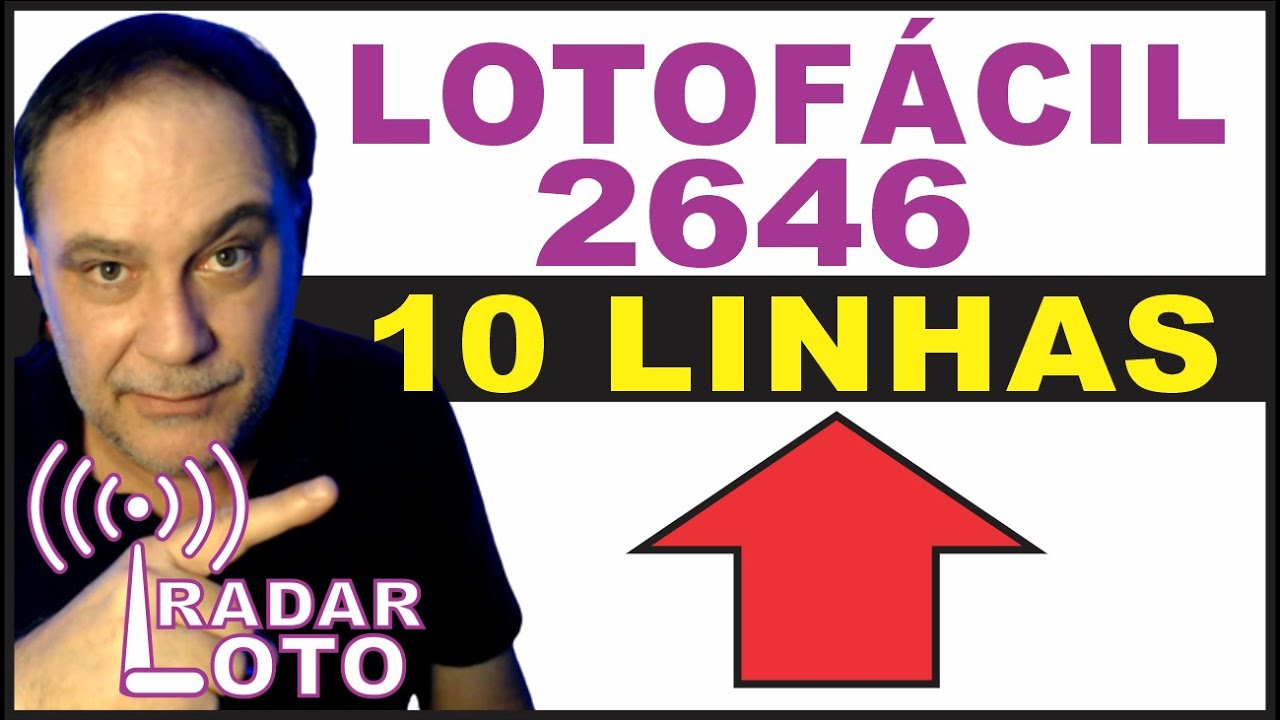 LOTOFÁCIL 2646 10 Linhas De 21 Dezenas