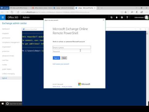 O365: Se connecter a Exchange Online avec du multifacteur (MFA) en Remote Powershell