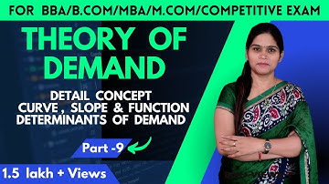 Demand | Theory Of Demand | Demand Analysis | law Of Demand | BBA | B.Com | MBA | Class 11