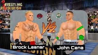 Wrestling Revolution 3D Wr3D - Brock Lesnar Vs John Cena