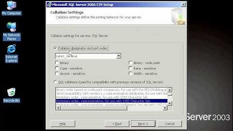 Installing SQL Server 2005 Pt 2 Lesson 2.7