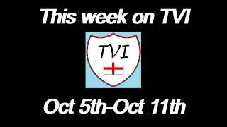 THIS WEEK ON TVI: Oct 5th-Oct 11th